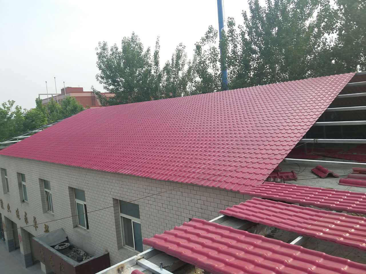 屋面彩钢瓦工程实例