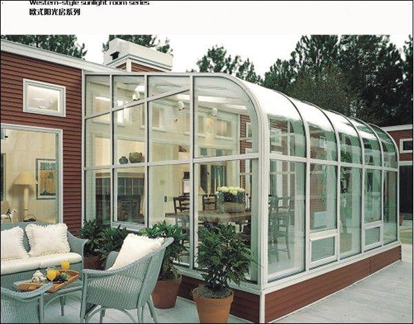 锌铝 玻璃房生态木阳光房