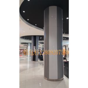 金属墙板 商场专用凹凸面铝包柱 地铁木纹铝包柱 学校体育中心方柱