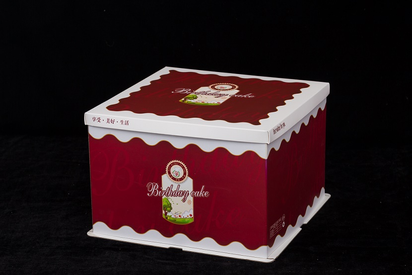 生日蛋糕盒 三件套蛋糕盒 卷边蛋糕盒 厂家批发|长沙恒盈包装有限公司