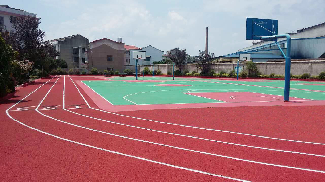 双峰县东方实验室学校硅pu球场及塑胶跑道